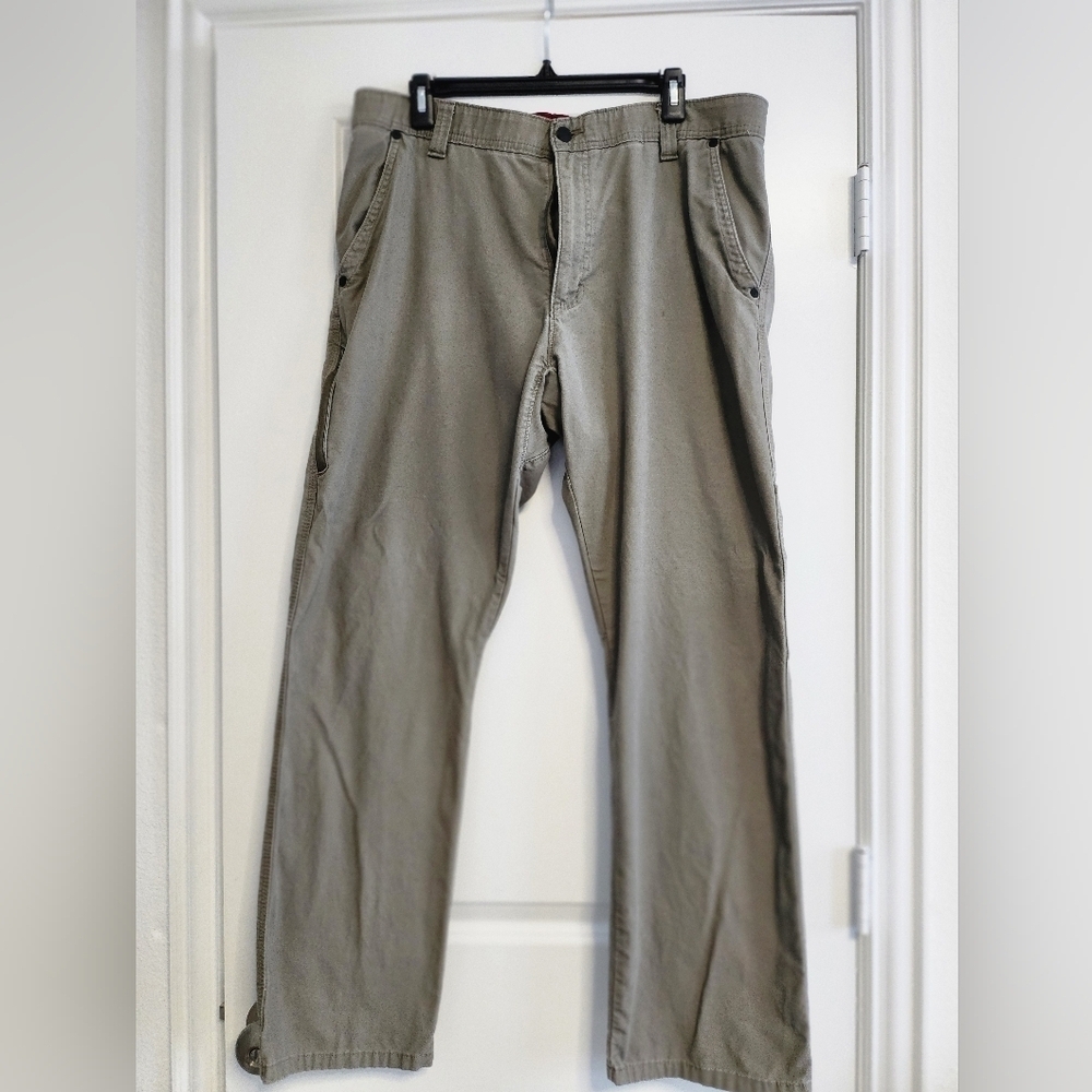 Wrangler Mens Tan Chinos Classic Cotton-Blend 36 Waist 32 Length